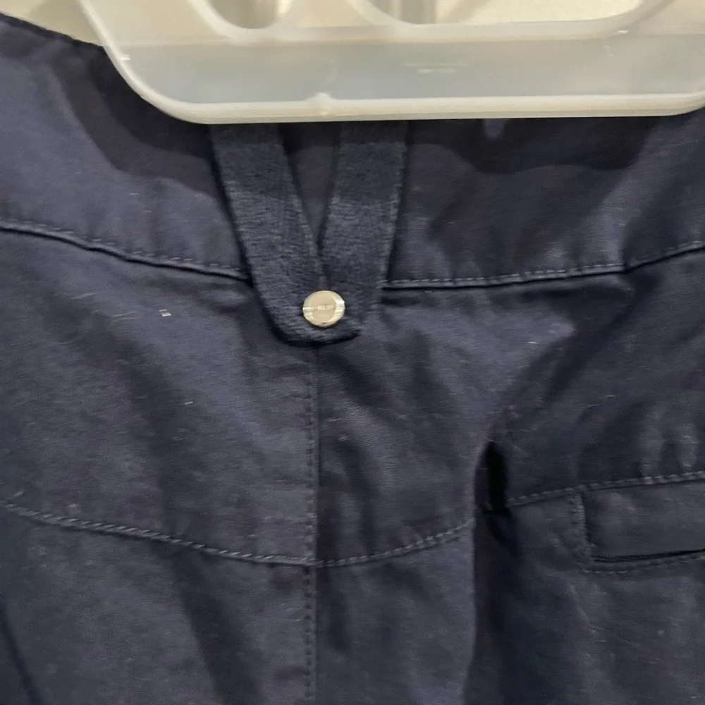 Lauren Ralph Lauren Cropped Navy Cargo Pants Size 12 P Nautical Preppy Mature
